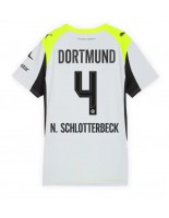 Borussia Dortmund Nico Schlotterbeck #4 Venkovní Dres pro Dámské 2025-26 Krátký Rukáv